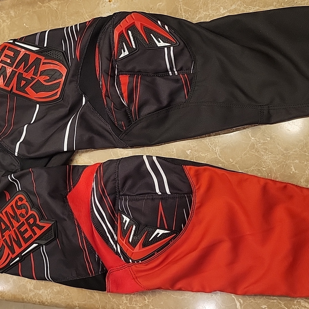 ANSWER SYNCRON ADULT MOTOCROSS PANTS, 2013, RED/BLACK, SZ US-28 - Picture 9 of 16